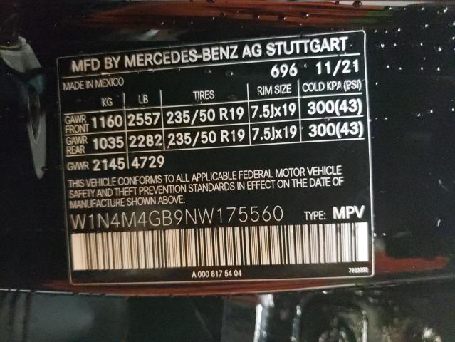 Photo 12 VIN: W1N4M4GB9NW175560 - MERCEDES-BENZ GLB 250 