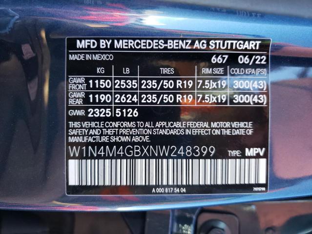 Photo 9 VIN: W1N4M4GBXNW248399 - MERCEDES-BENZ GLB 250 