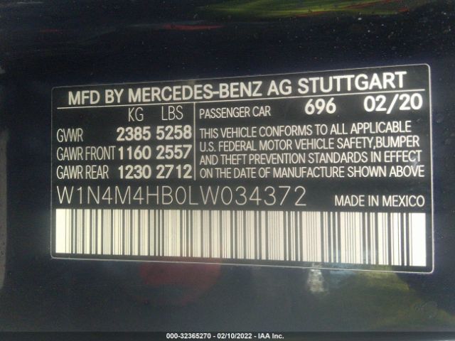 Photo 8 VIN: W1N4M4HB0LW034372 - MERCEDES-BENZ GLB 