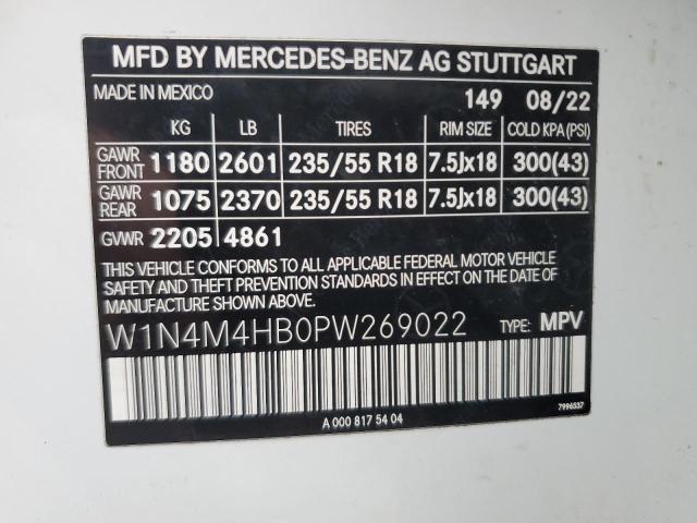 Photo 12 VIN: W1N4M4HB0PW269022 - MERCEDES-BENZ GLB 250 4M 