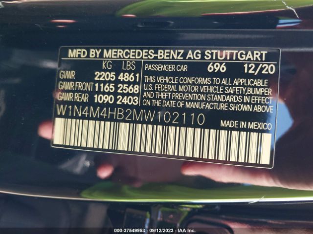 Photo 8 VIN: W1N4M4HB2MW102110 - MERCEDES-BENZ GLB-CLASS 