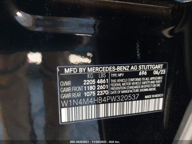 Photo 8 VIN: W1N4M4HB4PW320537 - MERCEDES-BENZ GLB 250 