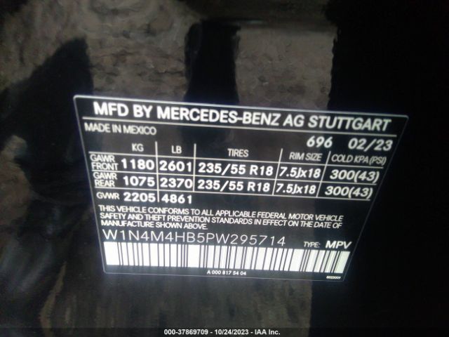 Photo 8 VIN: W1N4M4HB5PW295714 - MERCEDES-BENZ GLB 