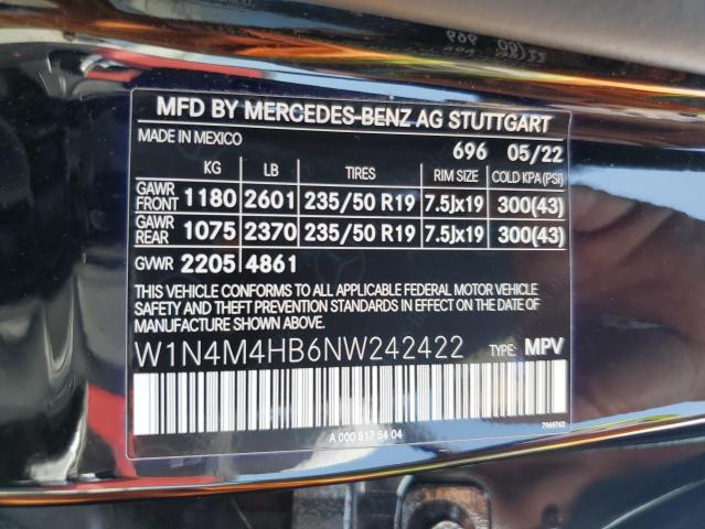 Photo 12 VIN: W1N4M4HB6NW242422 - MERCEDES-BENZ GLB 250 4M 