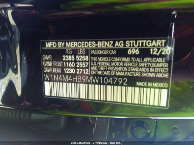 Photo 8 VIN: W1N4M4HB9MW104792 - MERCEDES-BENZ GLB 