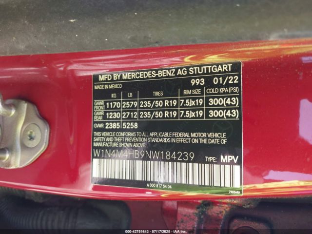 Photo 8 VIN: W1N4M4HB9NW184239 - MERCEDES-BENZ GLB-CLASS 