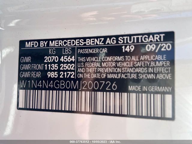 Photo 8 VIN: W1N4N4GB0MJ200726 - MERCEDES-BENZ GLA 250 