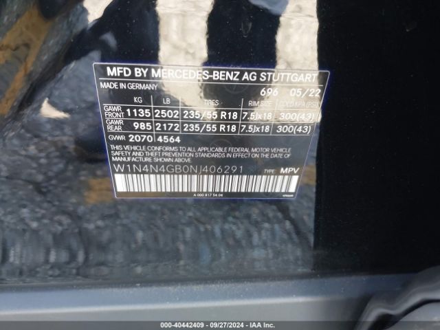 Photo 8 VIN: W1N4N4GB0NJ406291 - MERCEDES-BENZ GLA-CLASS 