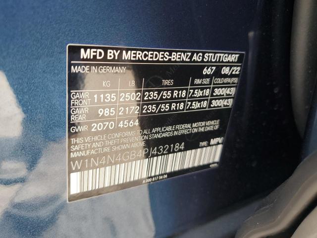 Photo 12 VIN: W1N4N4GB4PJ432184 - MERCEDES-BENZ GLA 250 