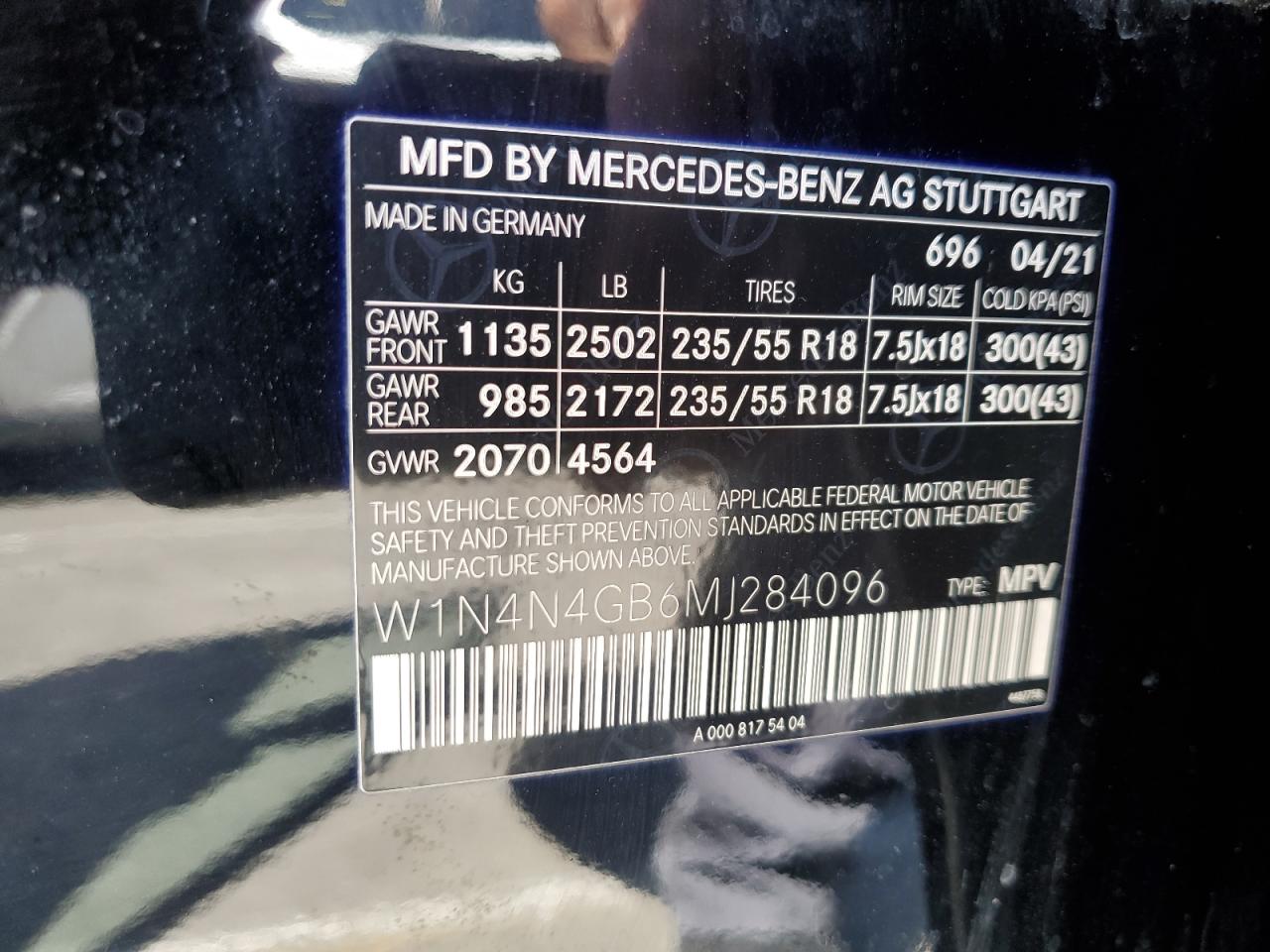 Photo 13 VIN: W1N4N4GB6MJ284096 - MERCEDES-BENZ GLA-KLASSE 