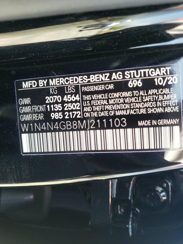 Photo 9 VIN: W1N4N4GB8MJ211103 - MERCEDES-BENZ GLA 250 