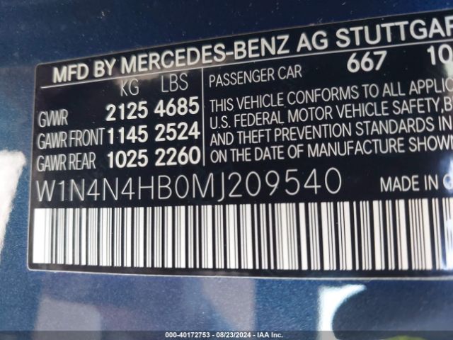 Photo 8 VIN: W1N4N4HB0MJ209540 - MERCEDES-BENZ GLA-CLASS 