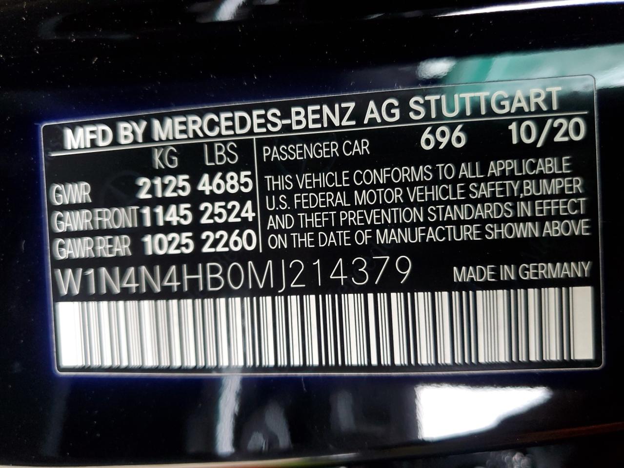 Photo 12 VIN: W1N4N4HB0MJ214379 - MERCEDES-BENZ GLA-KLASSE 