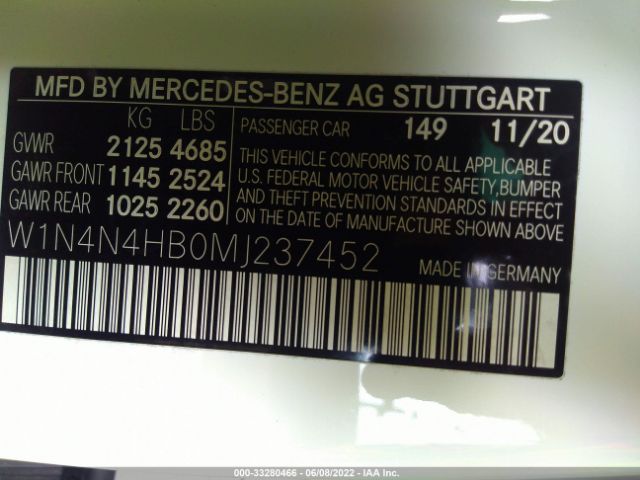 Photo 8 VIN: W1N4N4HB0MJ237452 - MERCEDES-BENZ GLA 