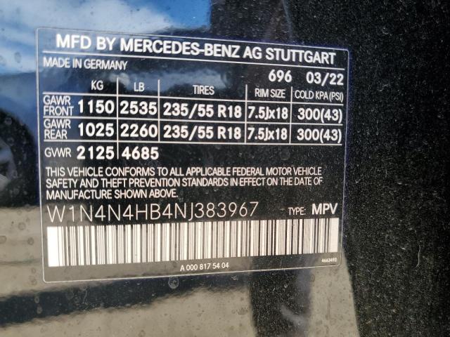 Photo 12 VIN: W1N4N4HB4NJ383967 - MERCEDES-BENZ GLA 250 4M 