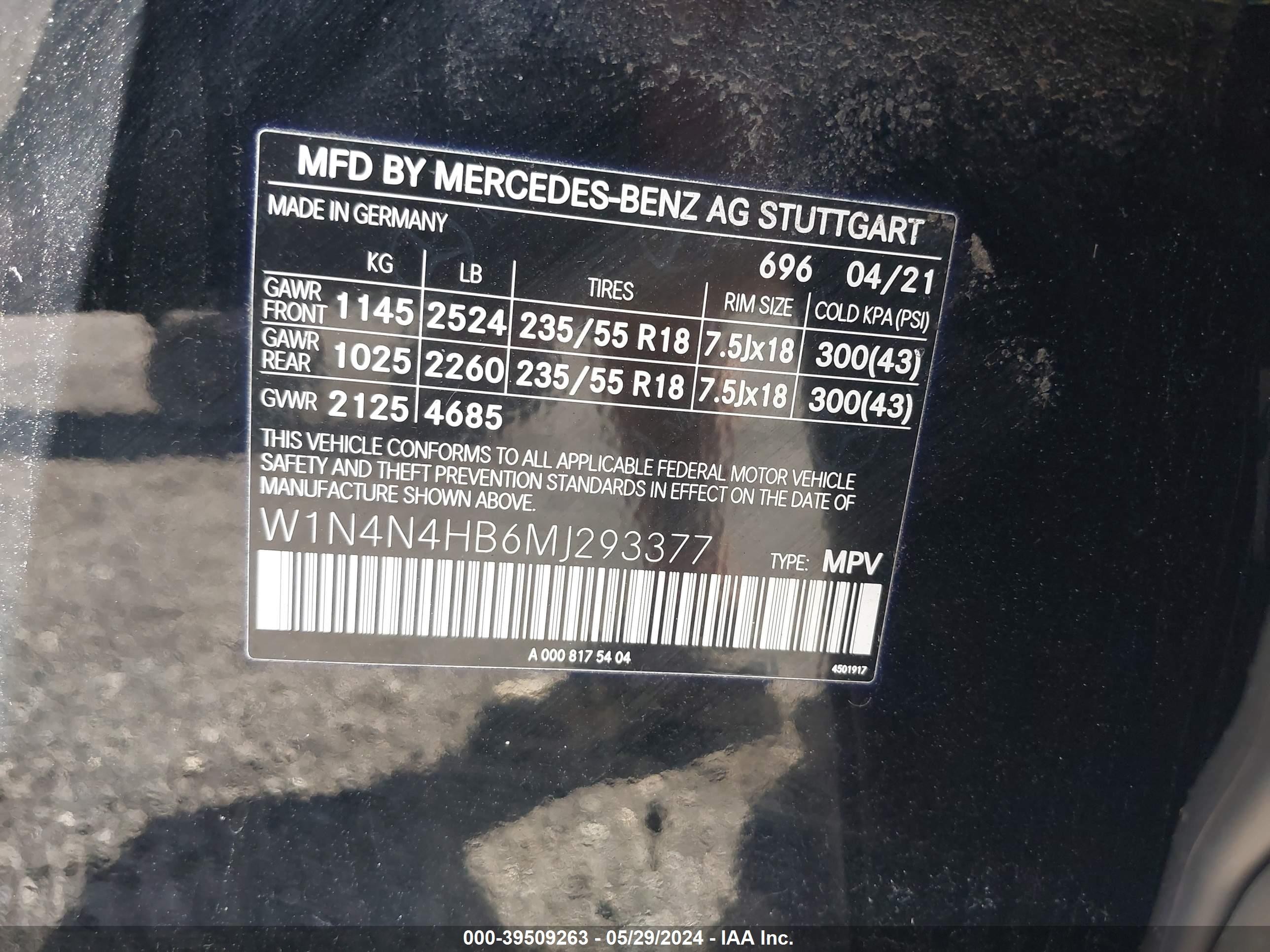 Photo 8 VIN: W1N4N4HB6MJ293377 - MERCEDES-BENZ GLA-KLASSE 