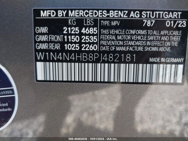 Photo 8 VIN: W1N4N4HB8PJ482181 - MERCEDES-BENZ GLA-CLASS 