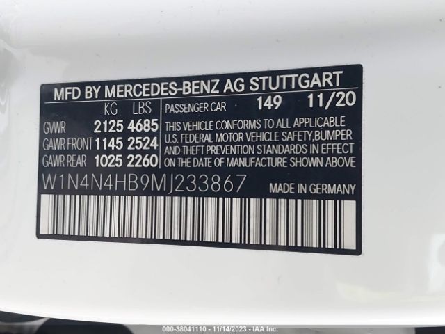 Photo 8 VIN: W1N4N4HB9MJ233867 - MERCEDES-BENZ GLA 250 