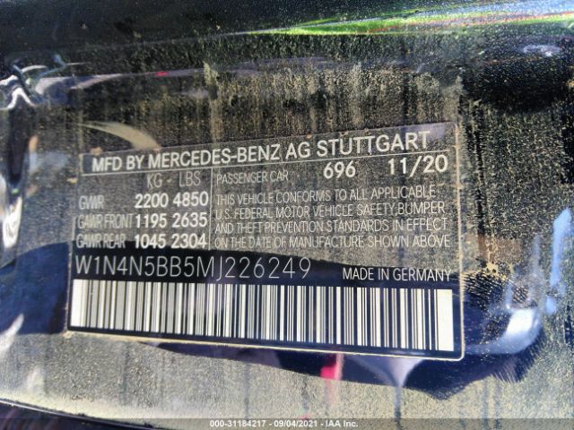 Photo 8 VIN: W1N4N5BB5MJ226249 - MERCEDES-BENZ GLA 