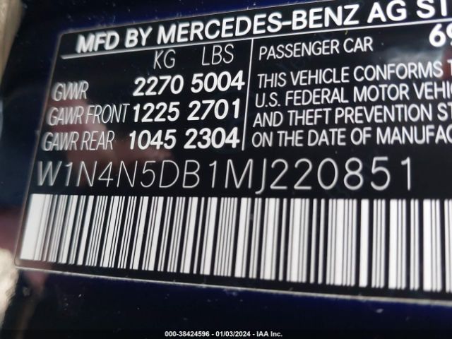 Photo 8 VIN: W1N4N5DB1MJ220851 - MERCEDES-BENZ AMG GLA 45 