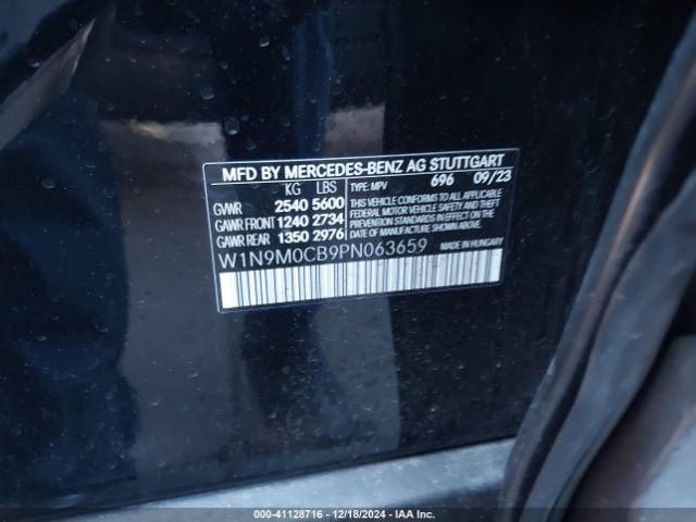 Photo 8 VIN: W1N9M0CB9PN063659 - MERCEDES-BENZ EQB-CLASS 