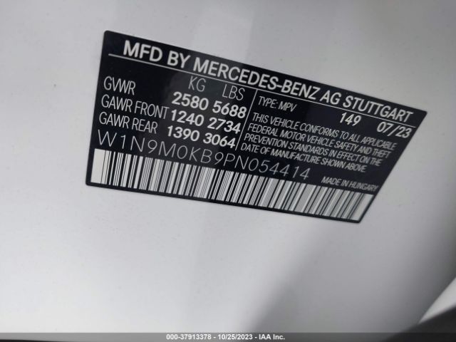 Photo 8 VIN: W1N9M0KB9PN054414 - MERCEDES-BENZ EQB 