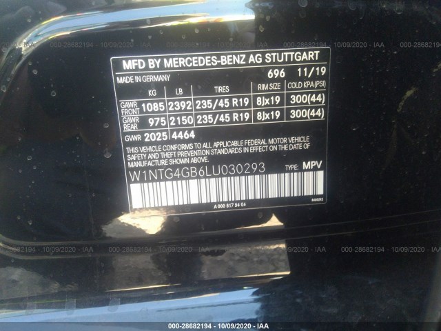 Photo 8 VIN: W1NTG4GB6LU030293 - MERCEDES-BENZ GLA-KLASSE 