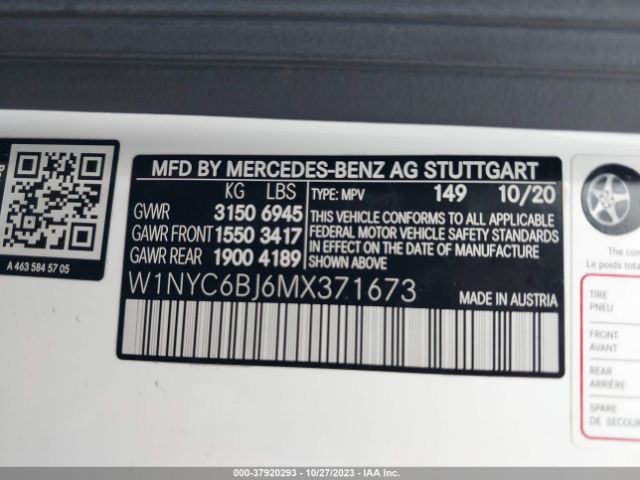 Photo 8 VIN: W1NYC6BJ6MX371673 - MERCEDES-BENZ G 550 