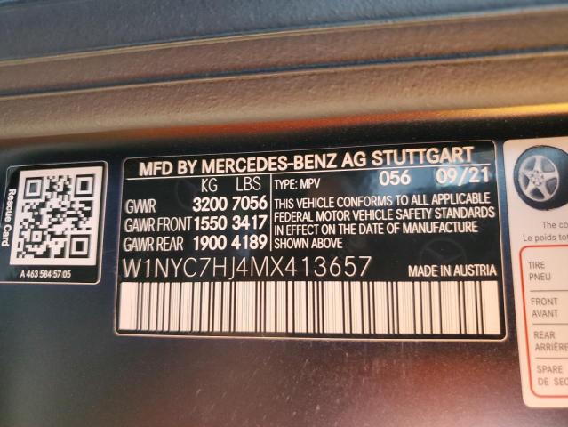 Photo 11 VIN: W1NYC7HJ4MX413657 - MERCEDES-BENZ G 63 AMG 