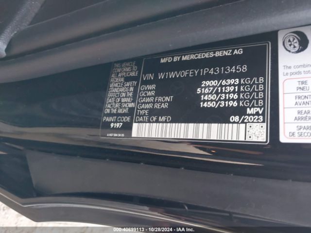 Photo 8 VIN: W1WV0FEY1P4313458 - MERCEDES-BENZ METRIS 