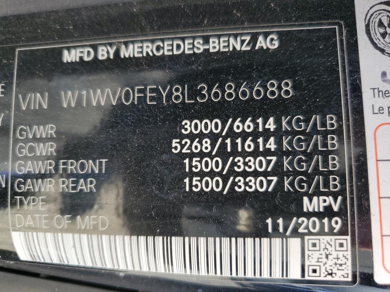 Photo 13 VIN: W1WV0FEY8L3686688 - MERCEDES-BENZ METRIS 