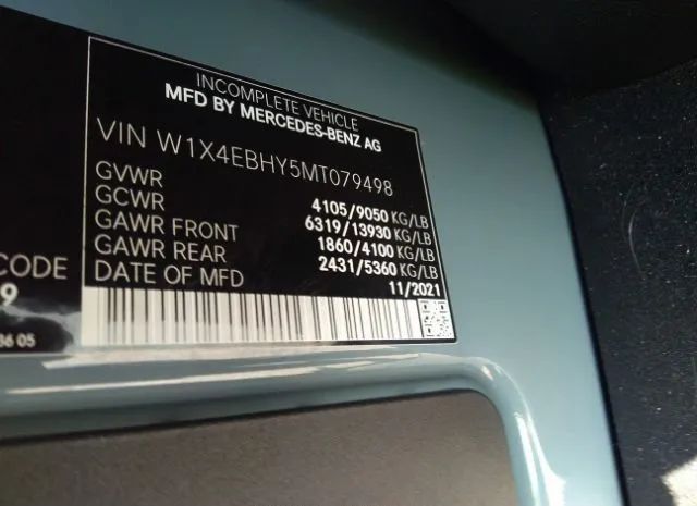 Photo 8 VIN: W1X4EBHY5MT079498 - MERCEDES-BENZ SPRINTER CARGO VAN 