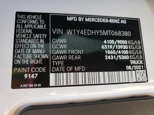 Photo 9 VIN: W1Y4EDHY5MT068380 - MERCEDES-BENZ SPRINTER 2 