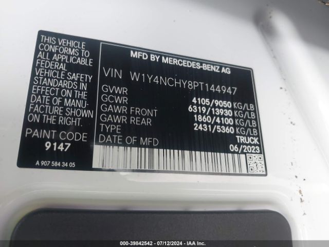 Photo 8 VIN: W1Y4NCHY8PT144947 - MERCEDES-BENZ SPRINTER 