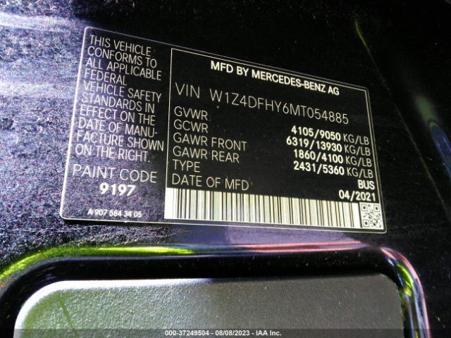 Photo 8 VIN: W1Z4DFHY6MT054885 - MERCEDES-BENZ SPRINTER PASSENGER VAN 