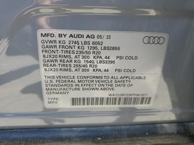 Photo 12 VIN: WA122BFZ9PP061671 - AUDI Q4 E-TRON 