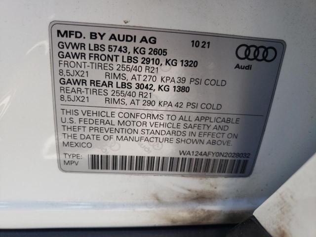 Photo 12 VIN: WA124AFY0N2028032 - AUDI SQ5 SPORTB 