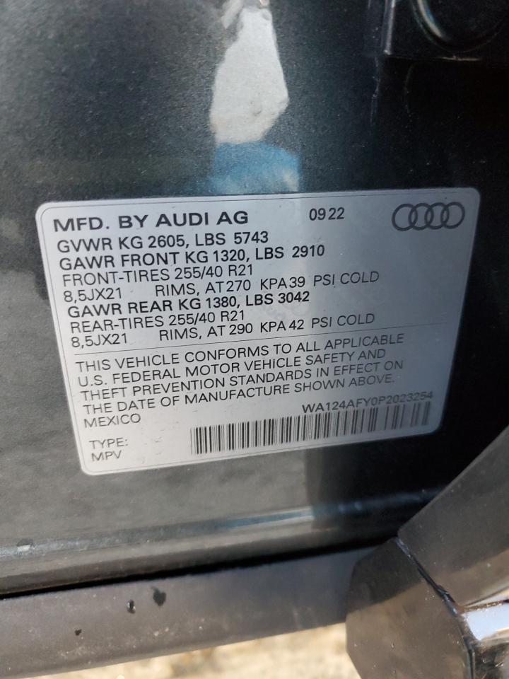 Photo 12 VIN: WA124AFY0P2023254 - AUDI SQ5 SPORTBACK 