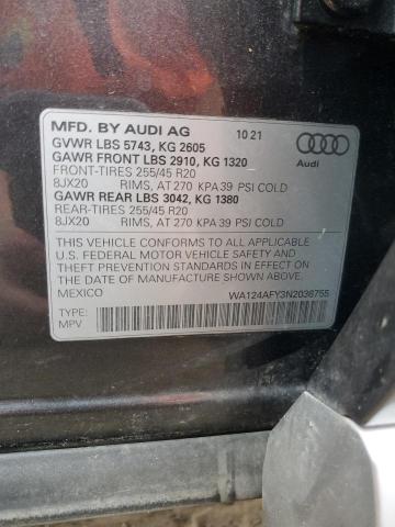 Photo 11 VIN: WA124AFY3N2036755 - AUDI SQ5 SPORTB 