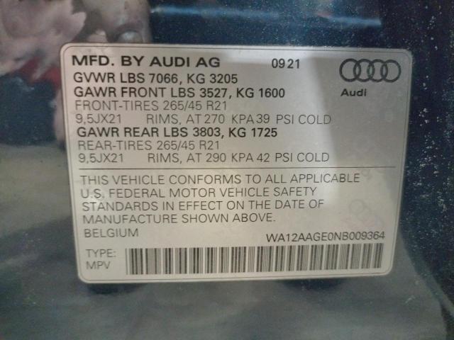 Photo 12 VIN: WA12AAGE0NB009364 - AUDI E-TRON 