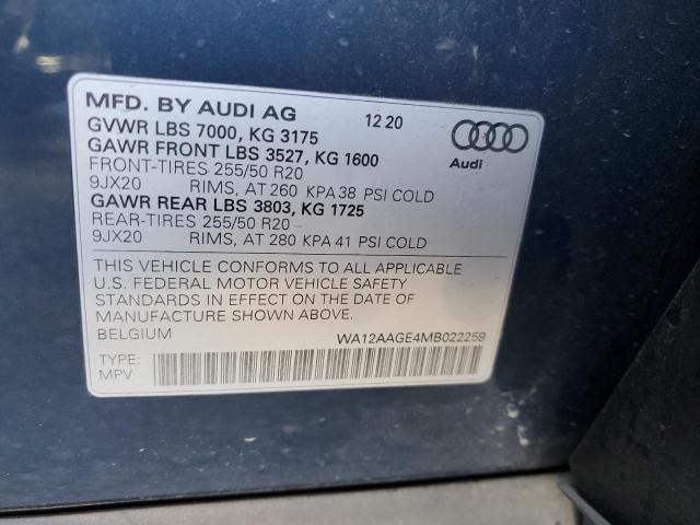 Photo 12 VIN: WA12AAGE4MB022259 - AUDI E-TRON 