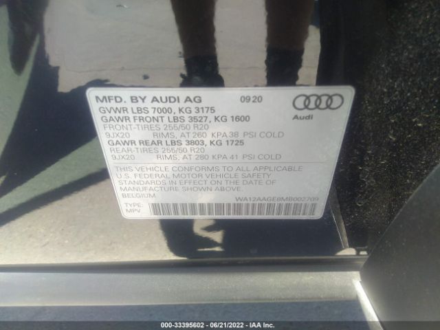 Photo 8 VIN: WA12AAGE8MB002709 - AUDI E-TRON 