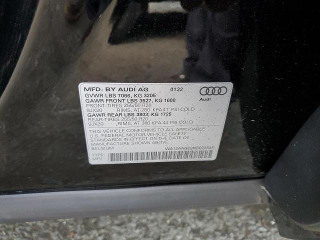 Photo 12 VIN: WA12AAGE8NB023545 - AUDI E-TRON 