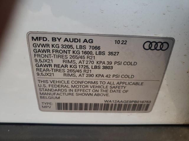 Photo 11 VIN: WA12AAGE9PB016753 - AUDI E-TRON SPORTBACK 