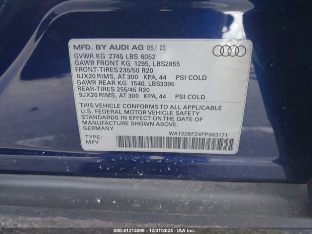 Photo 8 VIN: WA132BFZ4PP063171 - AUDI Q4 