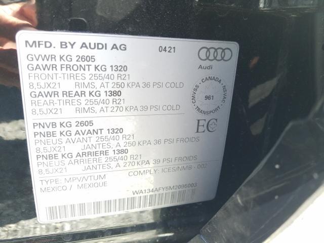 Photo 8 VIN: WA134AFY5M2095003 - AUDI SQ5 SPORTB 