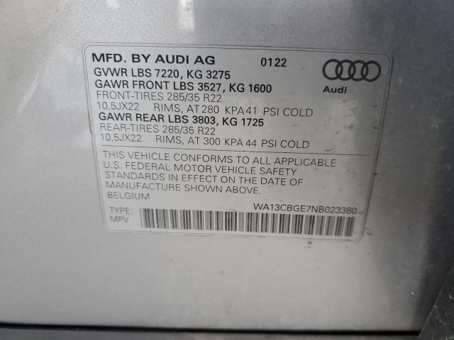 Photo 13 VIN: WA13CBGE7NB023380 - AUDI E-TRON S S 