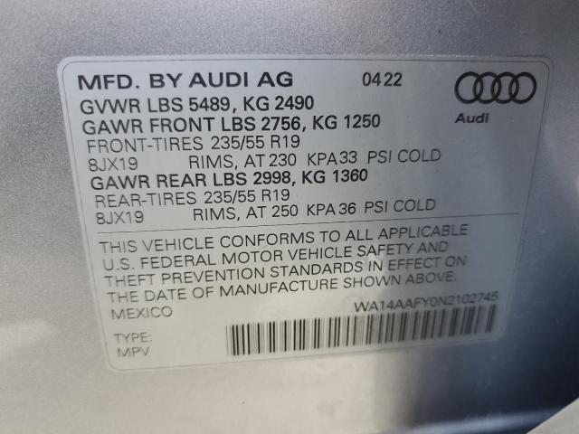 Photo 9 VIN: WA14AAFY0N2102745 - AUDI Q5 SPORTBA 