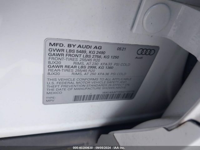 Photo 8 VIN: WA14AAFY5M2103775 - AUDI Q5 