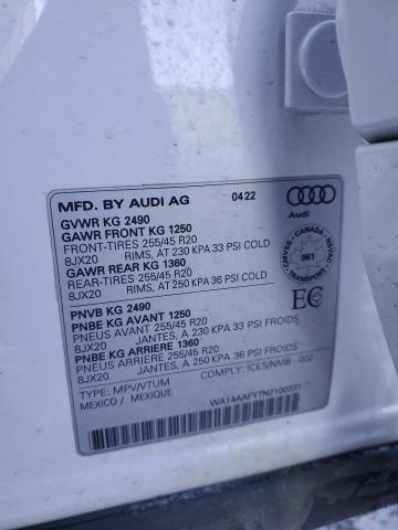 Photo 12 VIN: WA14AAFY7N2100331 - AUDI Q5 